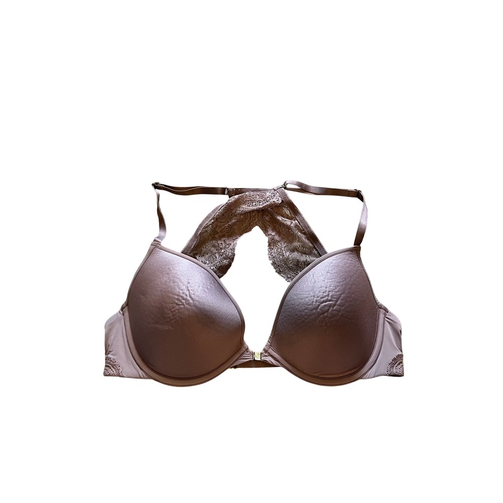 ThirdLove Lace Racerback Front Closure Bra Mauve Taupe 32D.5 34C.5 36B.5